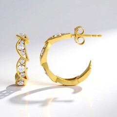 Orecchini in argento con Zircone (de Melo Essence)