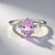 Anello in platino con Kunzite AAA
