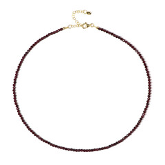 Mosambik-Granat-Silberhalskette