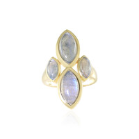 Anello in argento con Labradorite Blu Maniry (KM by Juwelo)