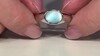 Zilveren ring met een larimar