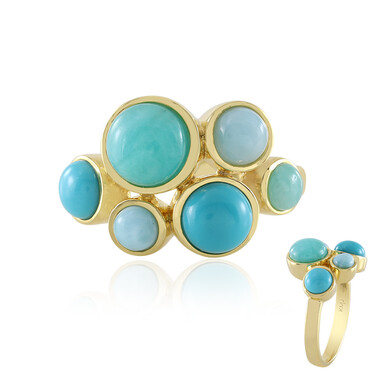 Anillo en plata con Amazonita (KM by Juwelo)