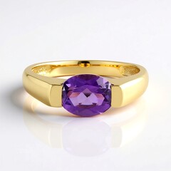 Anello in argento con Ametista del Marocco