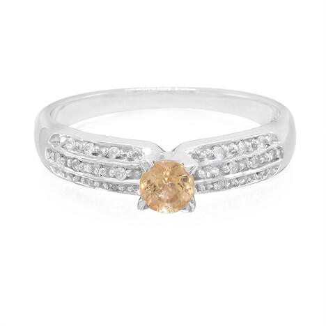 Anello in argento con Zaffiro Giallo