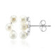 Pendientes en plata con Perla blanca Freshwater