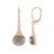 Boucles d'oreilles en argent et Labradorite pourpre de Maniry (KM by Juwelo)