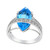 Bague en argent et Topaze de Marambaia