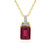 Madagascar Ruby Silver Necklace