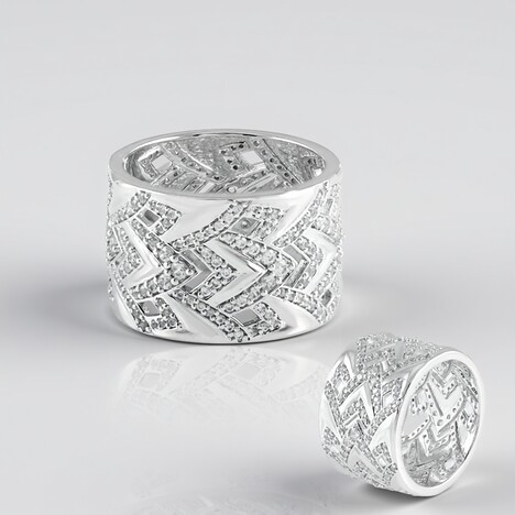 Anello in argento con Zircone (de Melo)