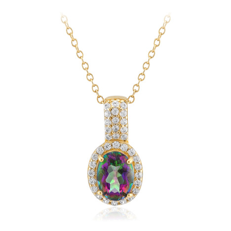 Mystic Quartz Silver Necklace