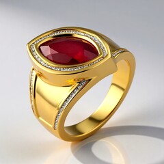 Anello in argento con Rubino del Madagascar (de Melo)