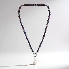 Collana in argento con Perla d'Acqua Dolce Argentata