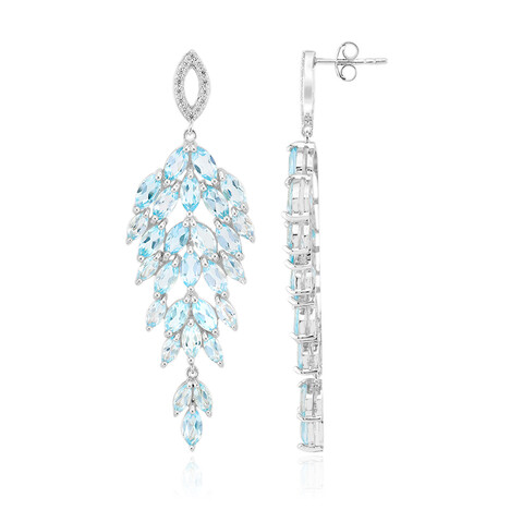 Topas-Silberohrringe