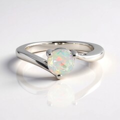 Anello in argento con Opale di Welo