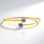 Bracciale in argento con Tanzanite