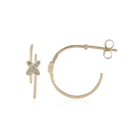 Orecchini in oro con Diamante I2 (H) (de Melo Gold)