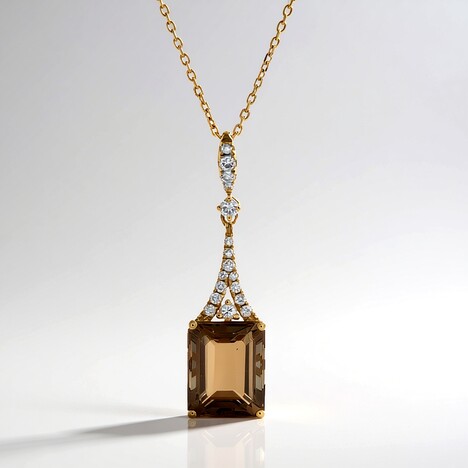 Collier en or et Pierre du Soleil (CIRARI)
