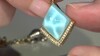 Pendentif en or et Larimar