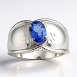 Anello in argento con Tanzanite (Pallanova)
