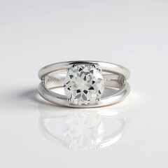 Anello in argento con Topazio Bianco