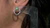 Pendientes en plata con Esmeralda de Colombia (de Melo Essence)