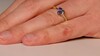 Bague en or et Tanzanite non chauffée