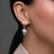 Boucles d'oreilles en argent et Zircon (Adela Silber)