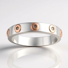 Anello in argento con Diamante Argyle Rose de France I1