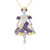 Amethyst-Silberhalskette (Gems en Vogue)