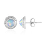 Boucles d'oreilles en argent et Opale Welo