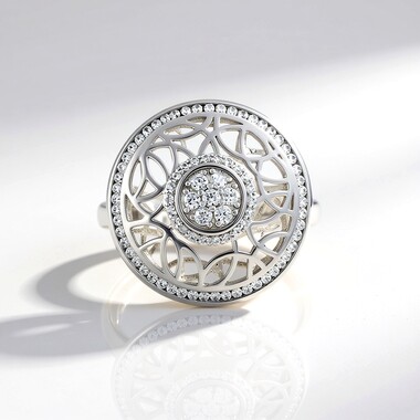 Anillo en plata con Zircón (Ornaments by de Melo)