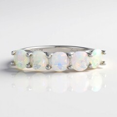 Anello in argento con Opale di Welo (de Melo Essence)
