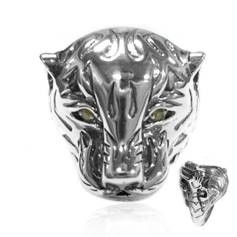 Anello in argento con Diamante Giallo I2