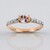 Anello in oro con Berillo Rosa non riscaldato