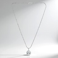 White Topaz Silver Necklace