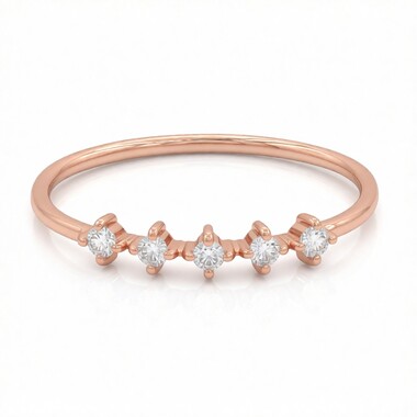 Anillo en oro con Diamante SI1 (G) (Annette)