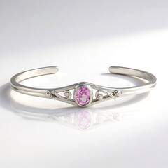 Bracciale in argento con Kunzite