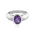Bague en argent et Améthyste de Zambie