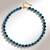 Collana in argento con Quarzo Verde Blu
