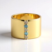 Anillo en plata con Diamante chocolate I2