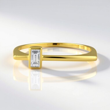 Anillo en oro con Diamante SI1 (G) (Annette)