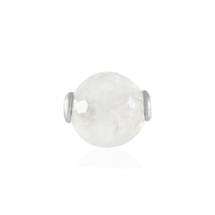 Zilveren hanger met een witte kwarts