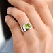 Anello in argento con Peridoto Arizona