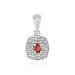 Tansania-Rubin-Silberanhänger