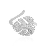 Zilveren ring met zirkonen