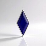 Ciondolo in argento con Calcedonio Blu (MONOSONO COLLECTION)