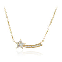 Collier en argent et Topaze blanche