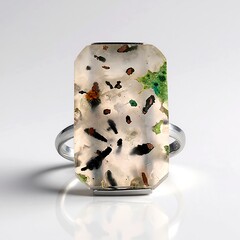 Anello in argento con Calcedonio Venus