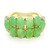 Zilveren ring met keizerlijke chrysopraasstenen
