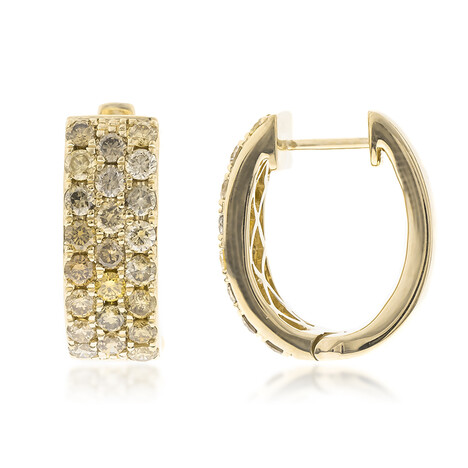 Boucles d'oreilles en or et Diamant fancy SI2 (CIRARI)